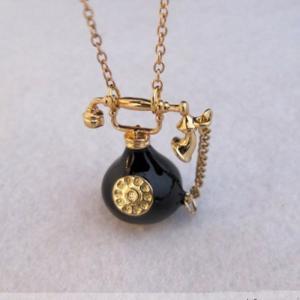 Black Personality Telephone Necklace